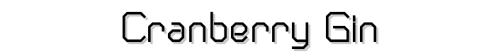 Cranberry Gin font